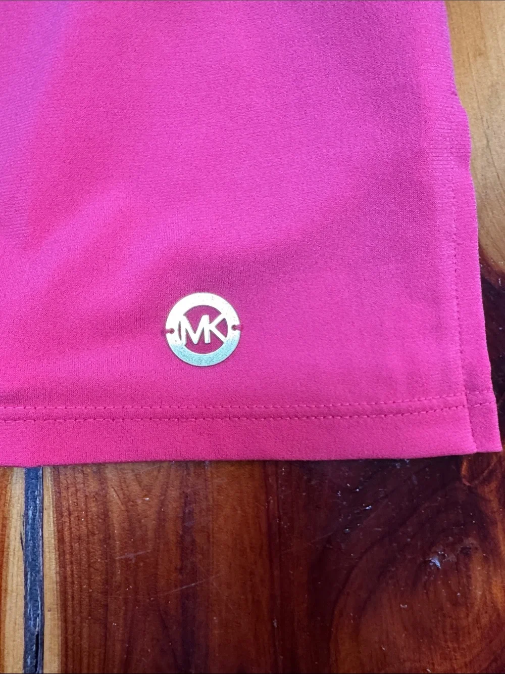 Michael Kors Hot Pink Short Sleeve Ladder-Sleeve Tee